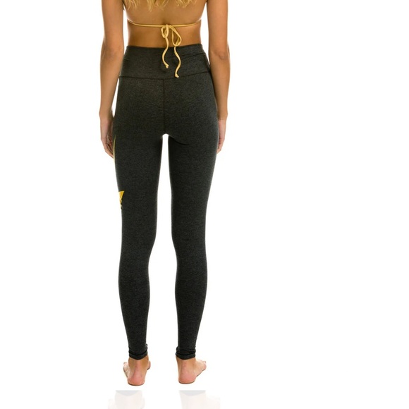 Aviator nation leggings with bolt decal dark grey - Picture 4 of 8